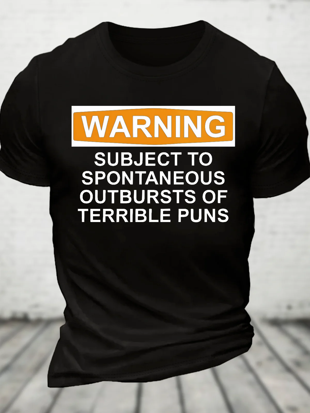 Warning - Terrible Puns! Cotton T-Shirt