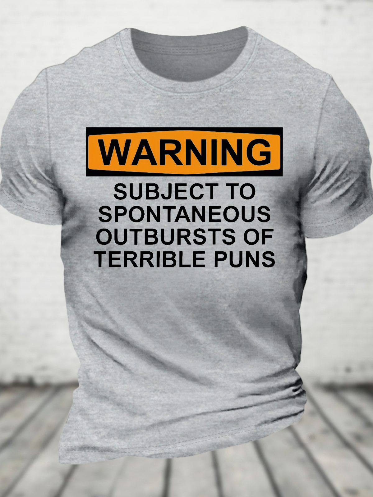 Warning - Terrible Puns! Cotton T-Shirt