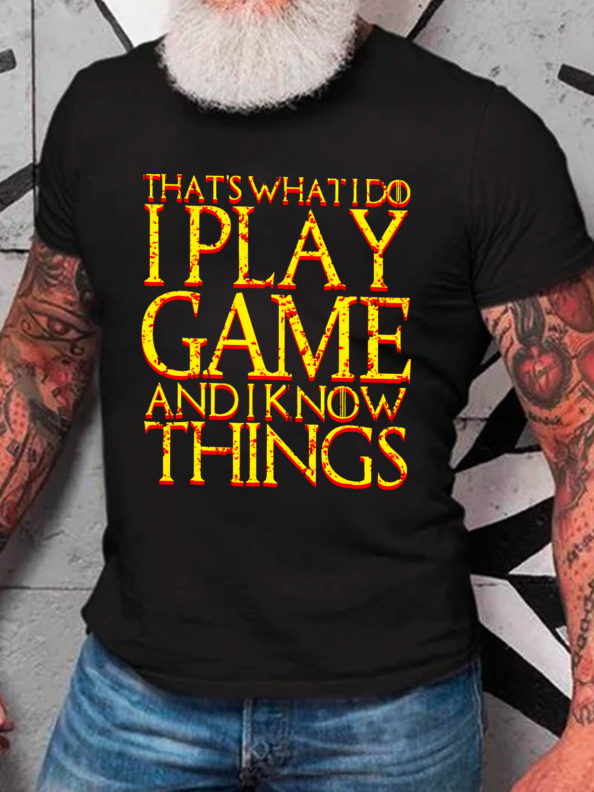 That's What I Do I Play Game And I Know Things Cotton T-Shirt