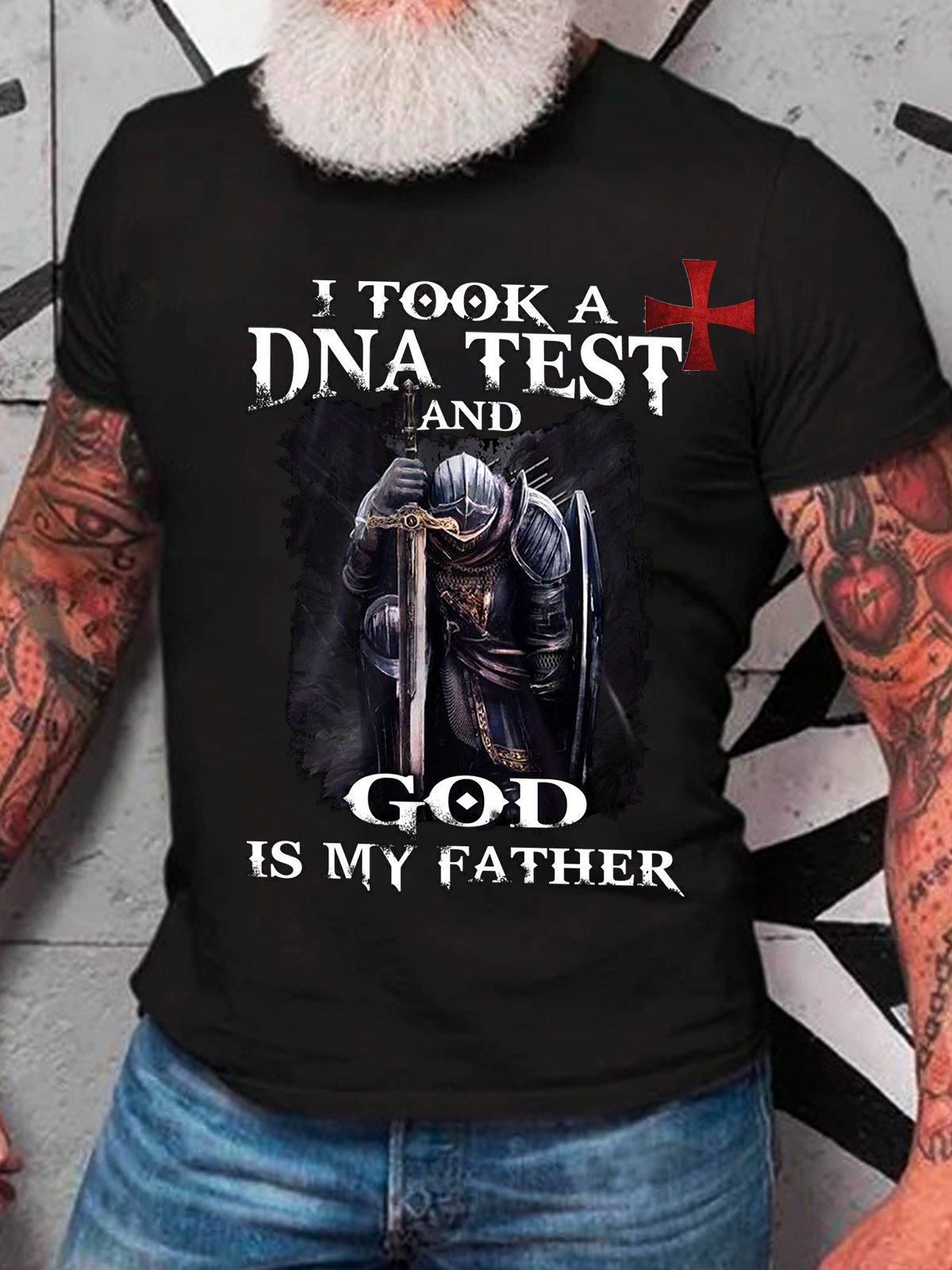 I Took A Dna Test And God Is My Father Cotton T-Shirt