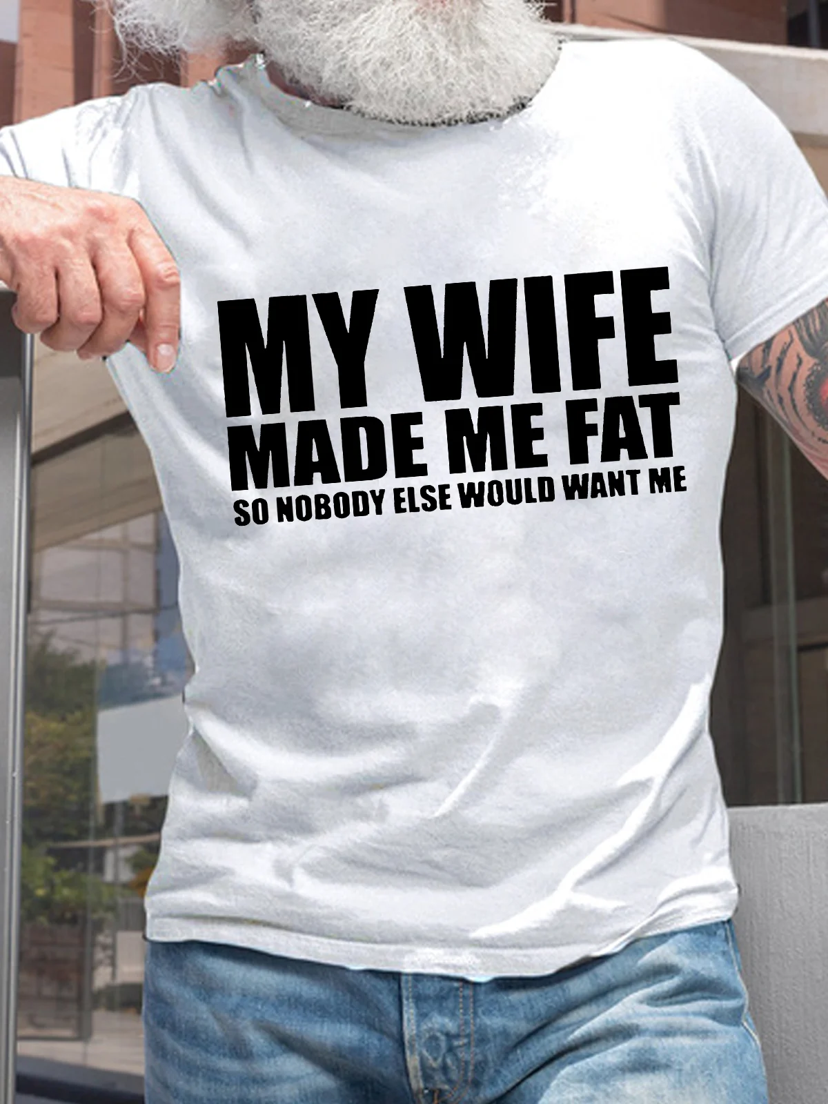 My Wife Made Me Fat Funny T-shirt For Husband