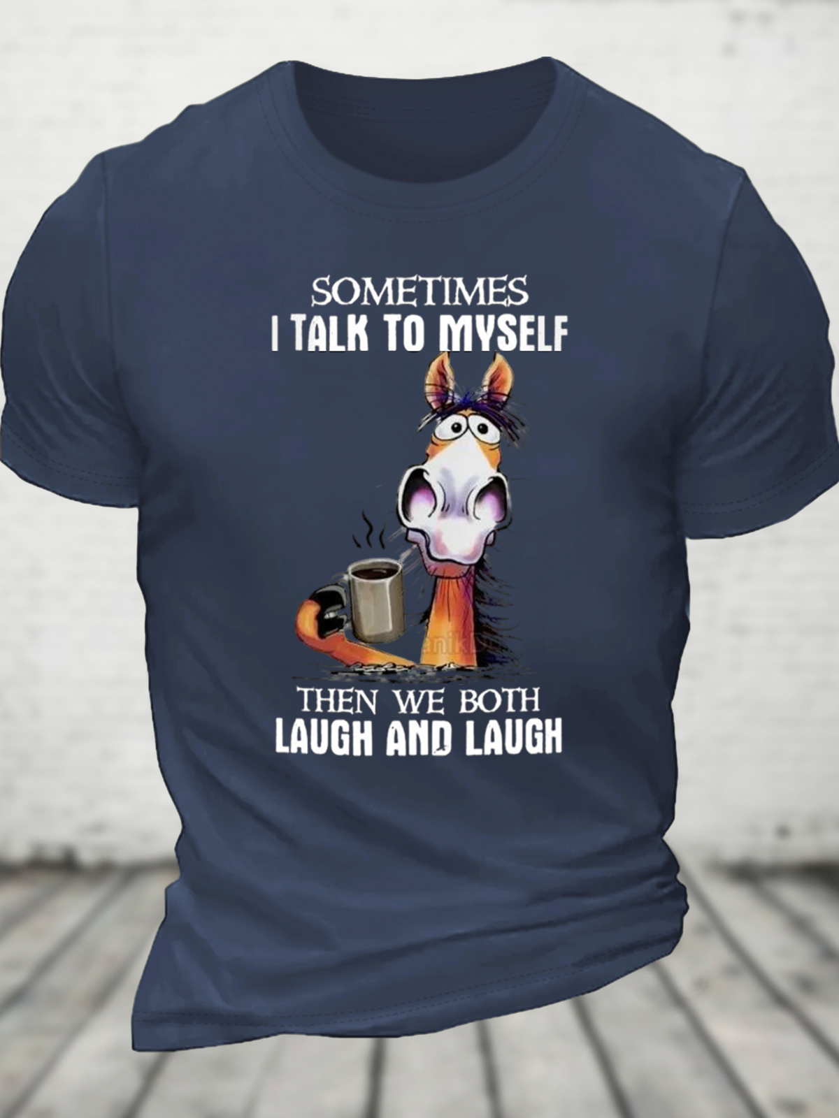 I Talk To Myself The We Both Laugh And Laugh Cotton T-Shirt