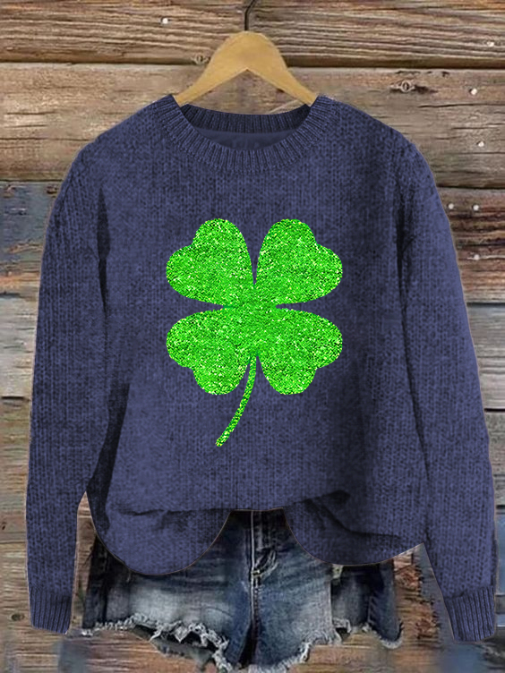 Women's St. Patrick's Day Shamrock Festive Sweater