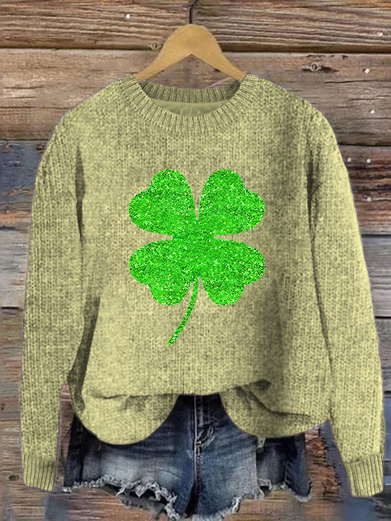 Women's St. Patrick's Day Shamrock Festive Sweater