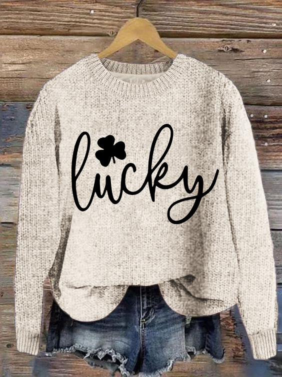 Women's St. Patrick's Day Shamrock Festive Sweater