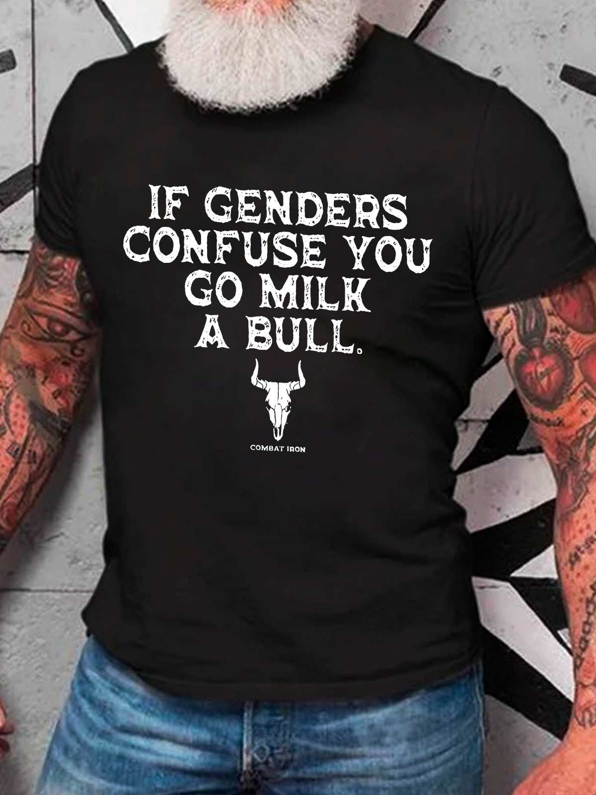 If Genders Confuse You, Go Milk A Bull Cotton T-Shirt