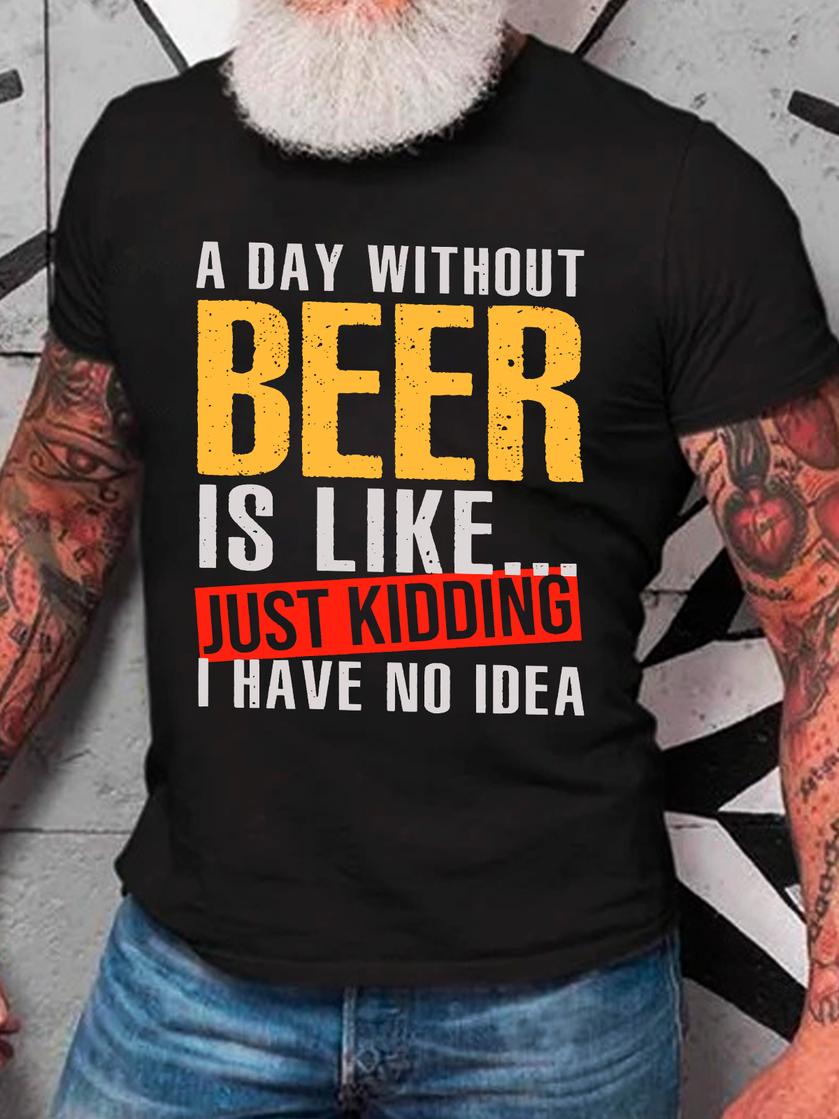 A Day Without Beer, Funny Beer Lover Cotton T-Shirt