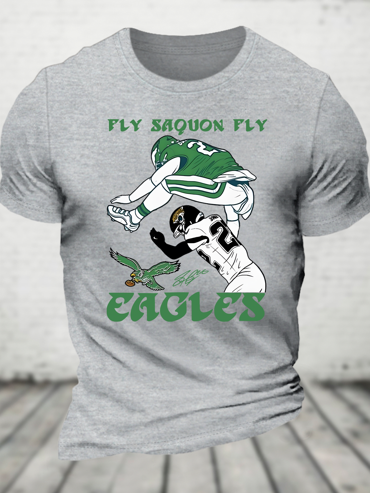 Fly Saquon Fly Eagles Barkley Cotton T-shirt