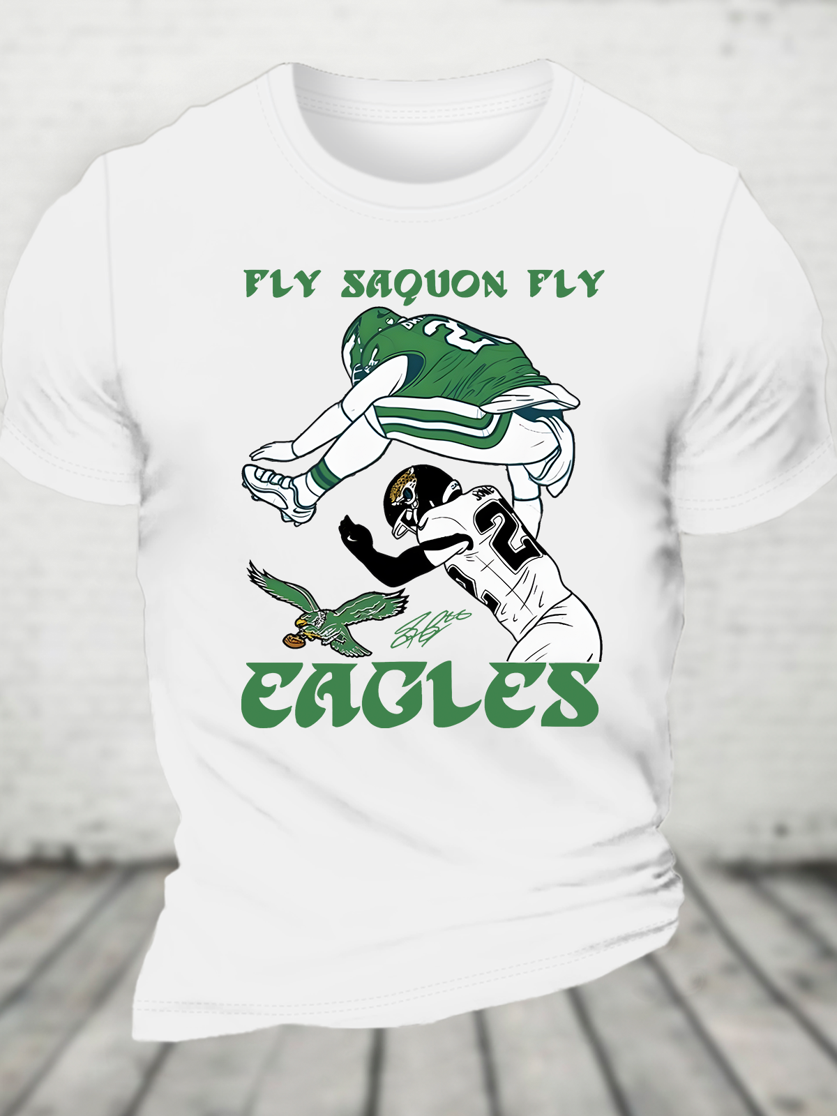 Fly Saquon Fly Eagles Barkley Cotton T-shirt