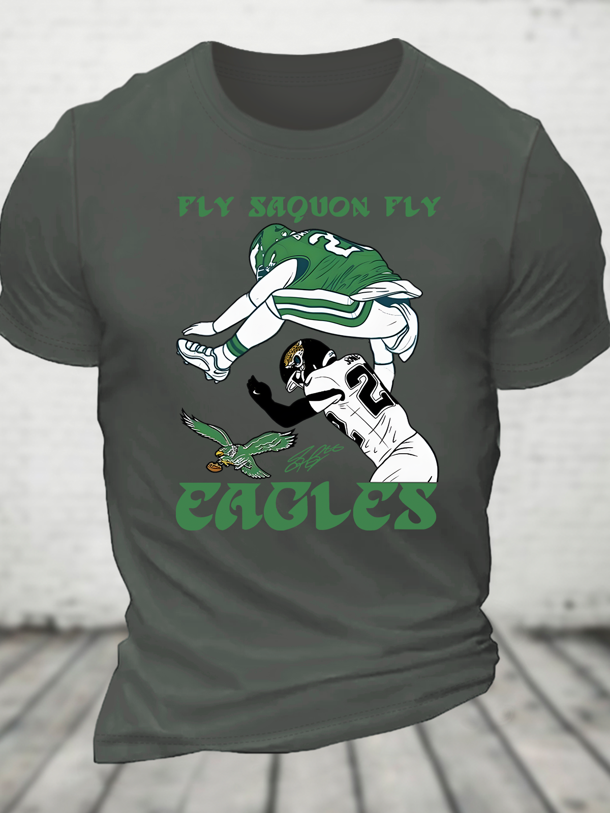 Fly Saquon Fly Eagles Barkley Cotton T-shirt