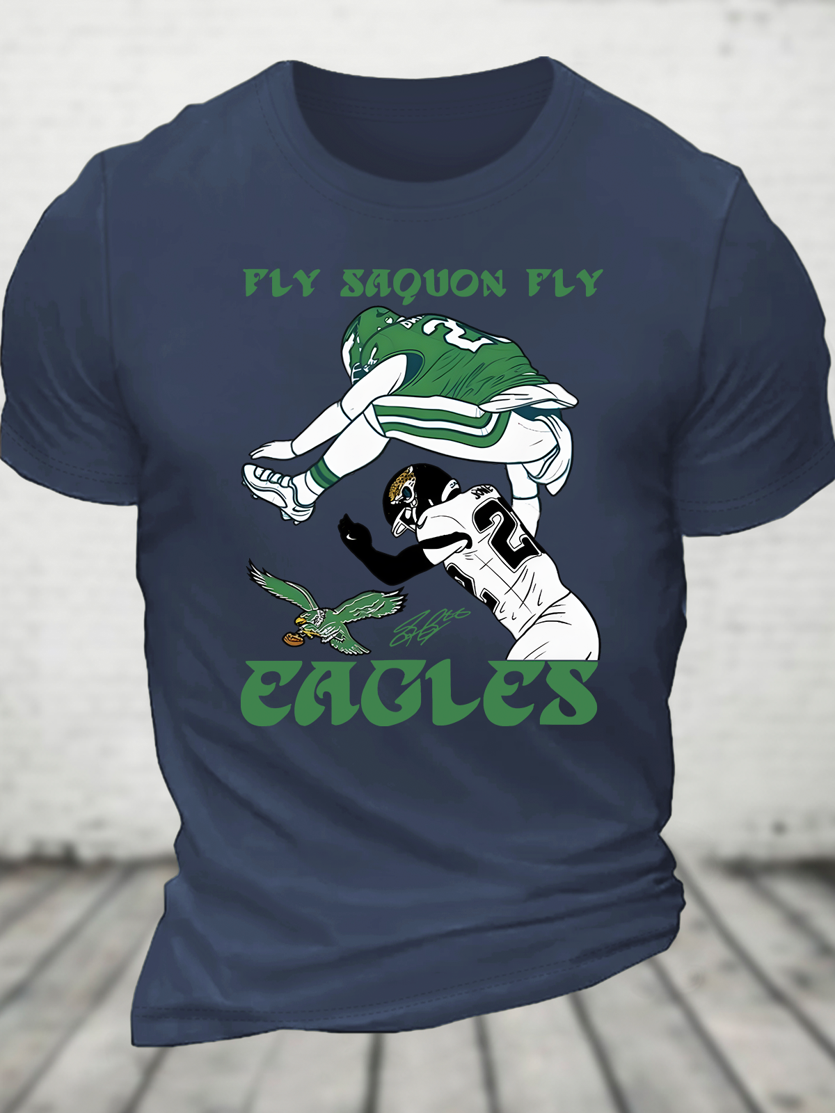 Fly Saquon Fly Eagles Barkley Cotton T-shirt