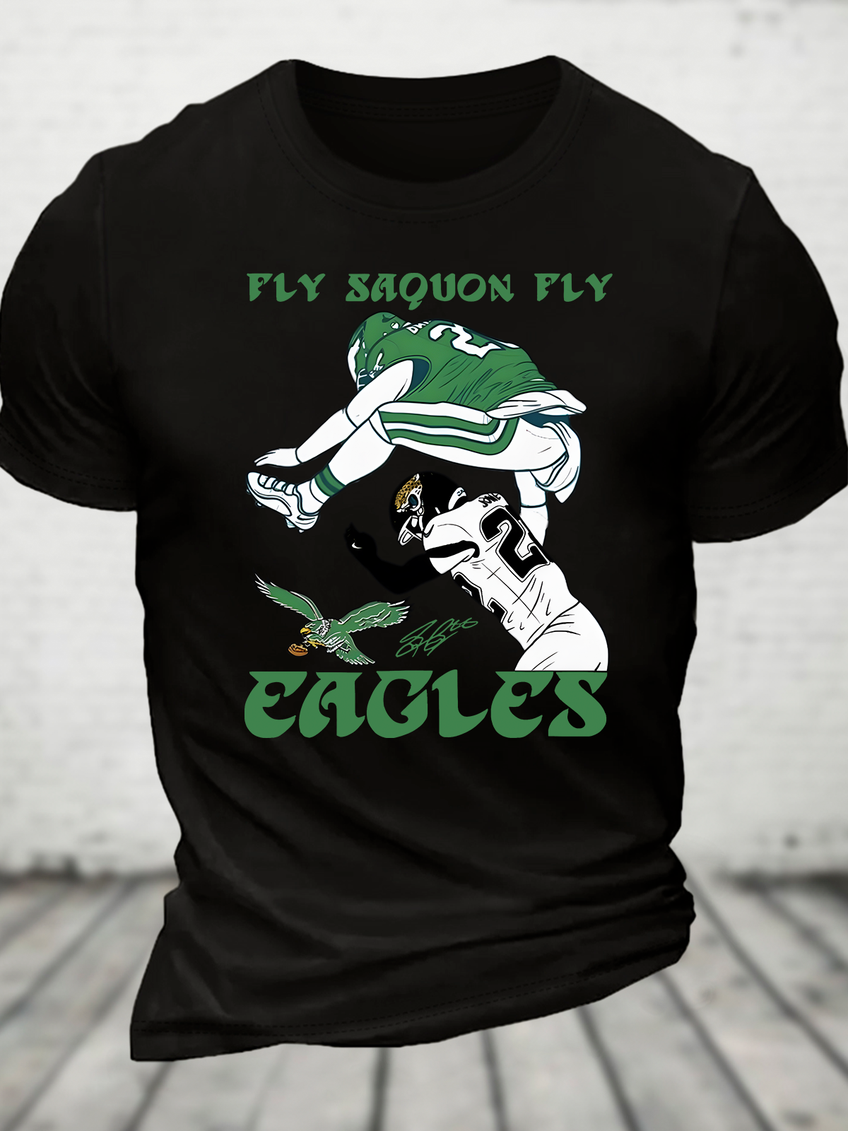 Fly Saquon Fly Eagles Barkley Cotton T-shirt