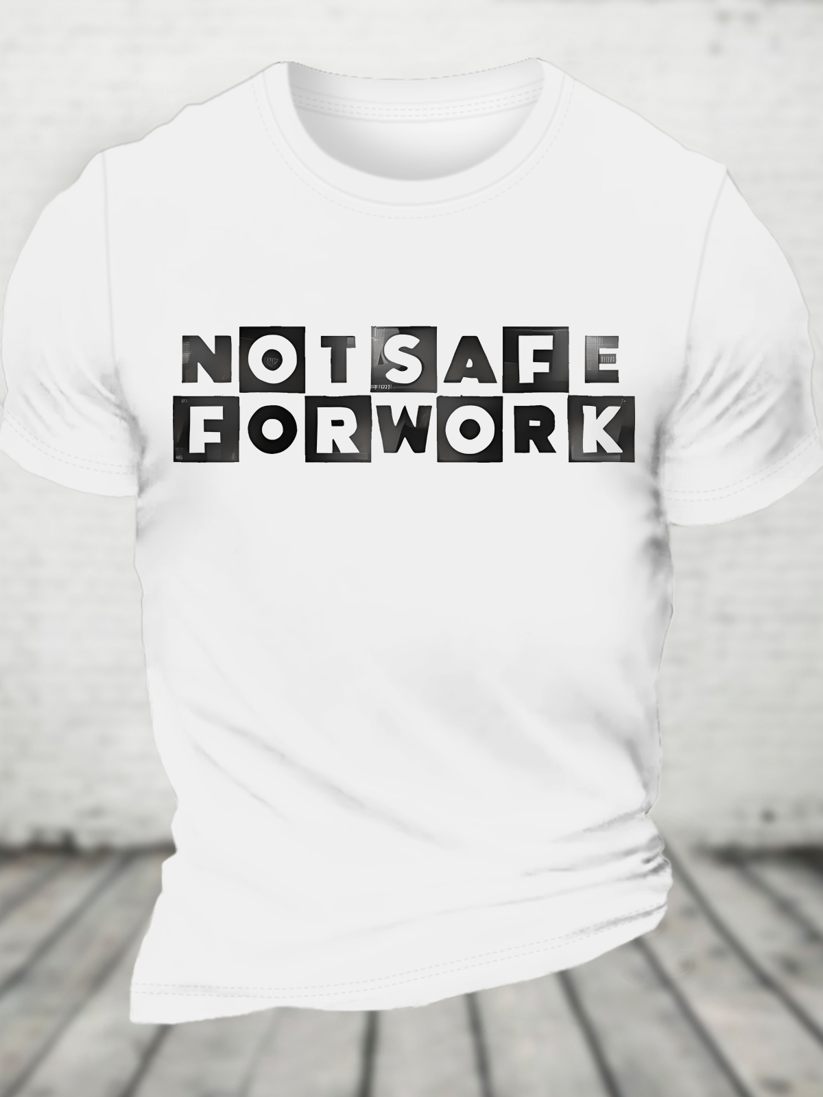 Not Safe Network Cotton T-shirt