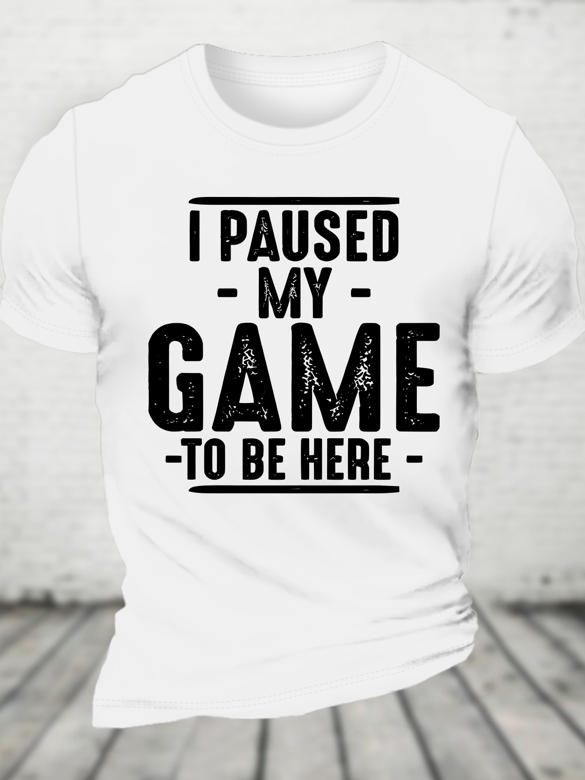 I Paused My Game To Be Here Cotton T-Shirt