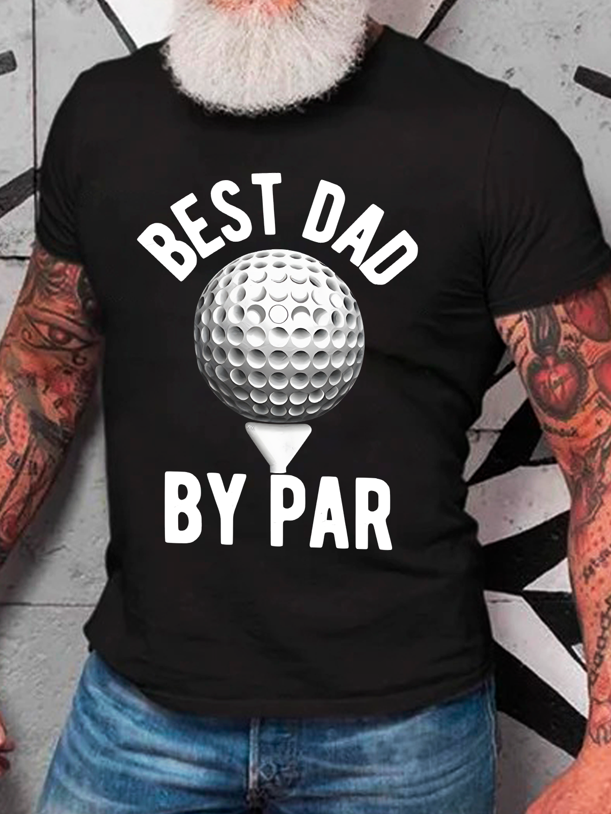 Best Dad By Par Cotton T-Shirt