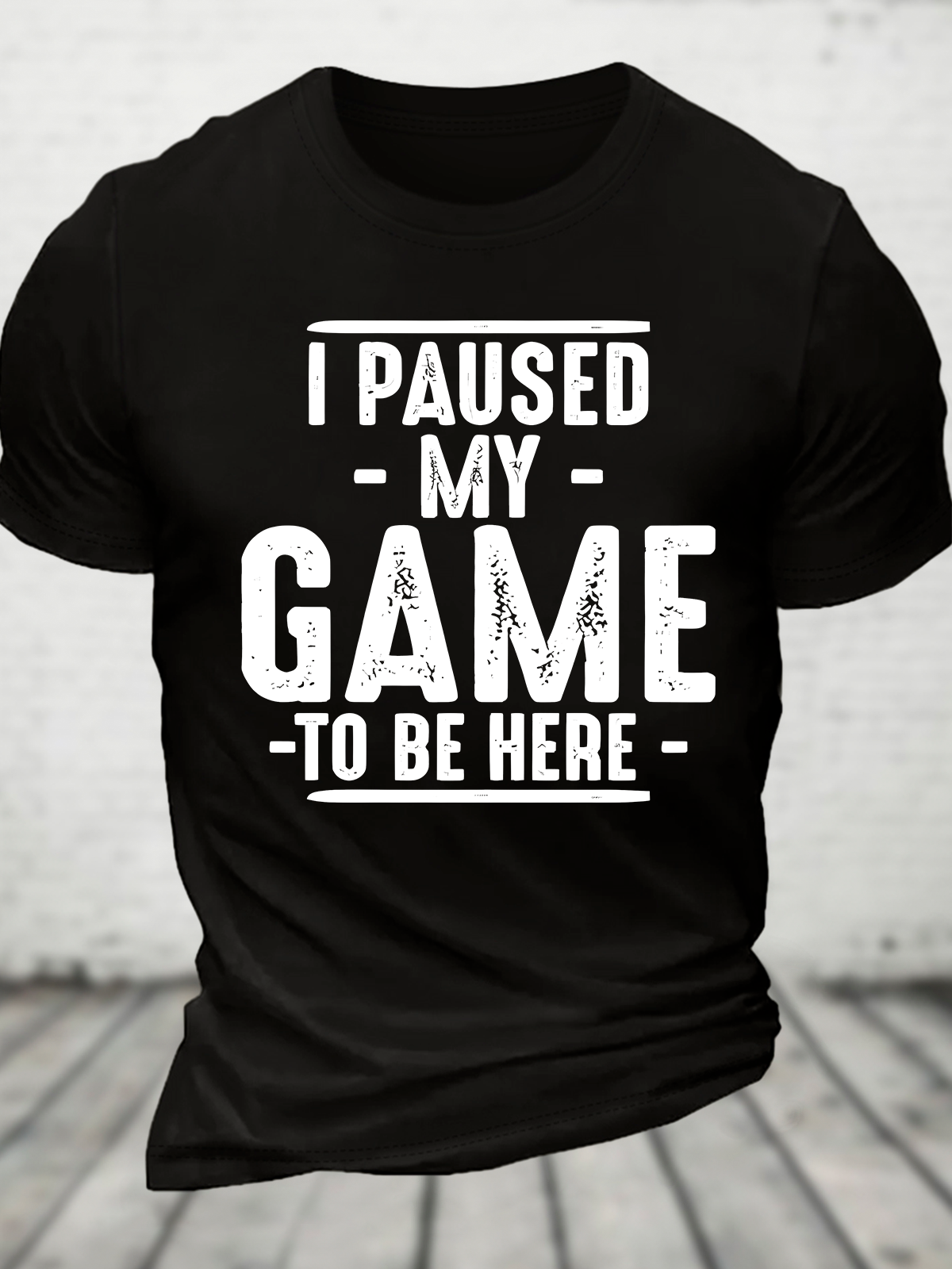 I Paused My Game To Be Here Cotton T-Shirt