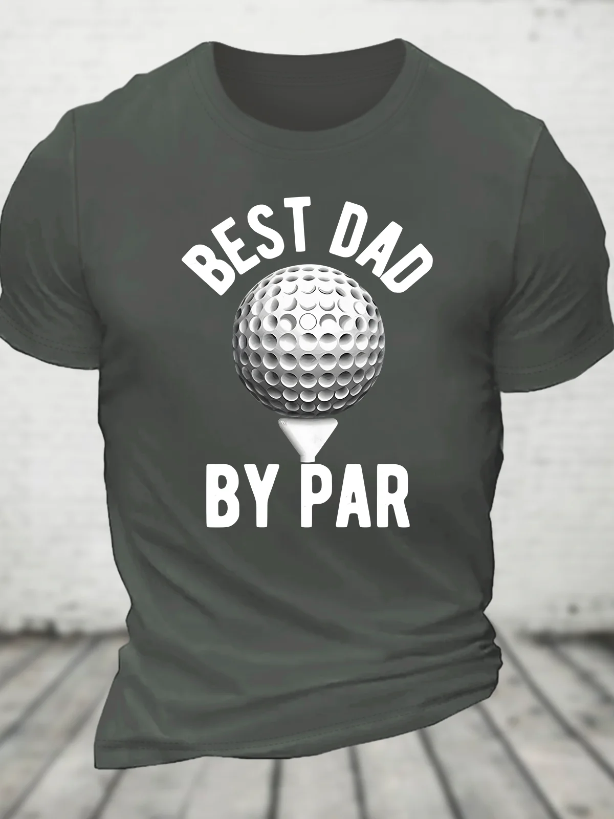 Best Dad By Par Cotton T-Shirt