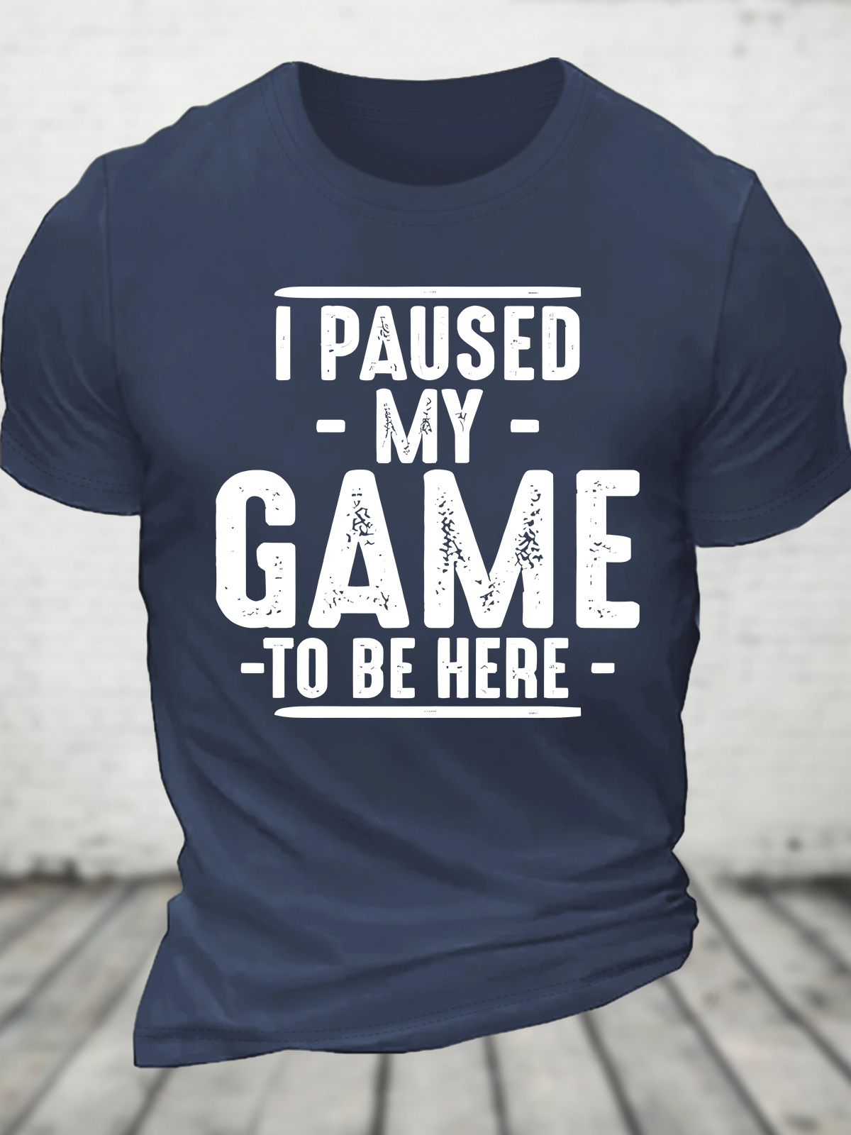 I Paused My Game To Be Here Cotton T-Shirt