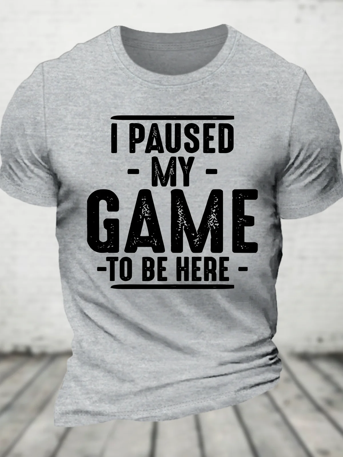 I Paused My Game To Be Here Cotton T-Shirt