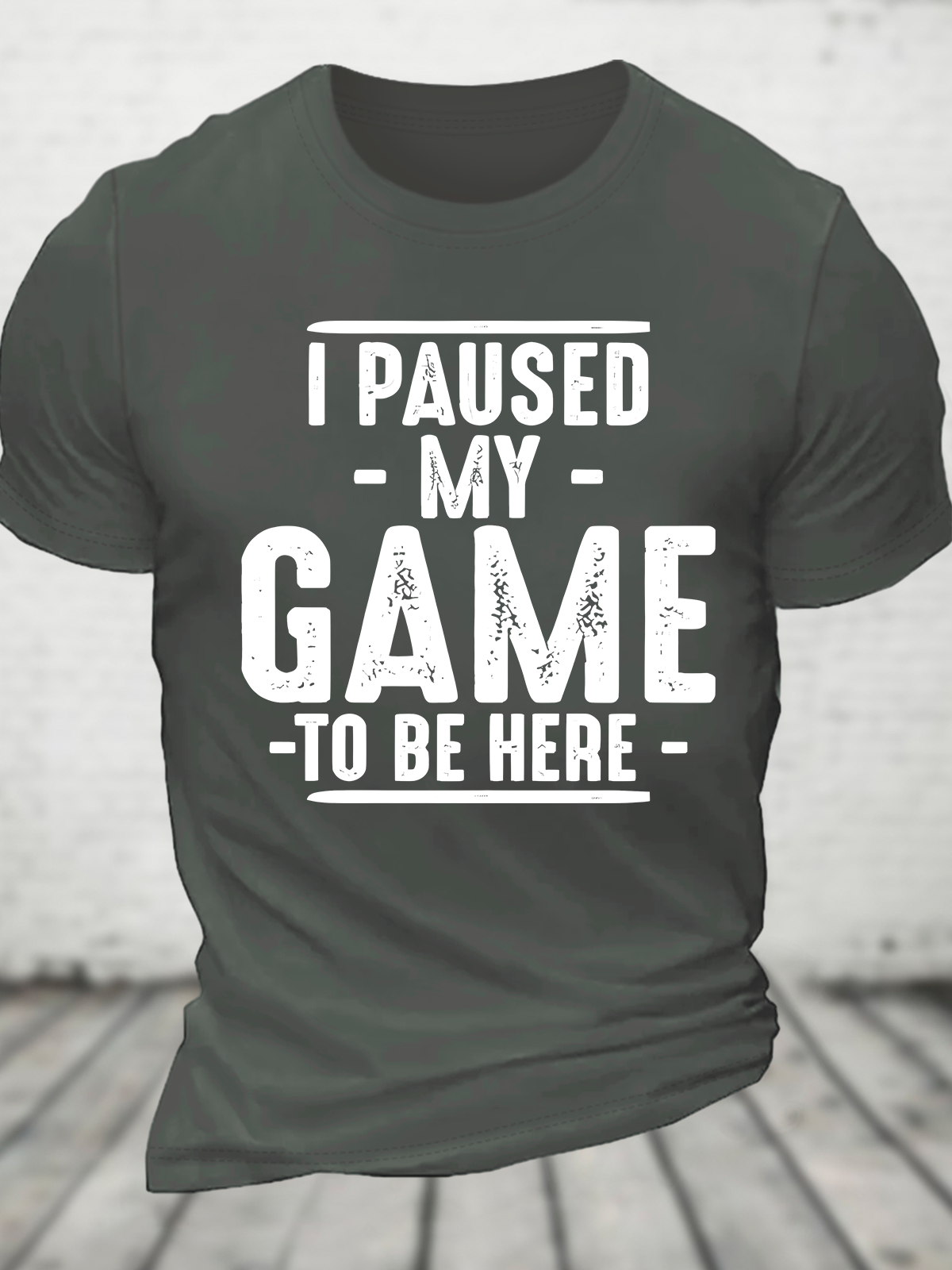 I Paused My Game To Be Here Cotton T-Shirt