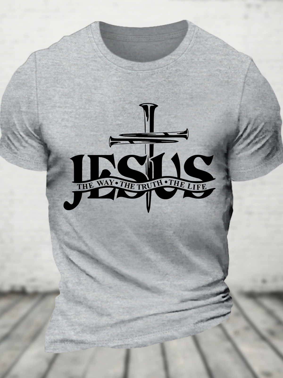 Jesus, The Way, The Truth, The Life Cotton T-Shirt