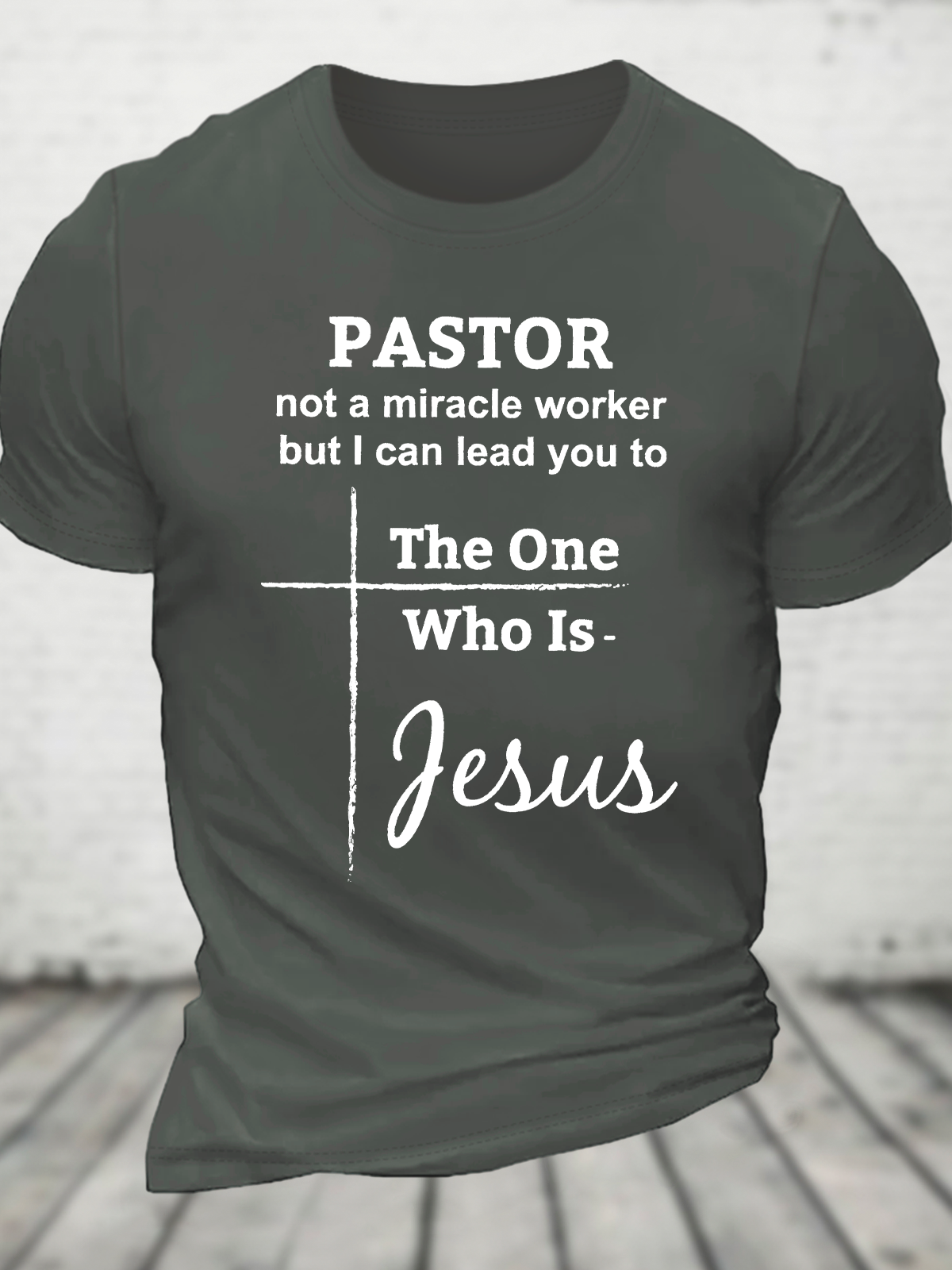 Pastor Not A Miracle Worker Classic Cotton T-Shirt