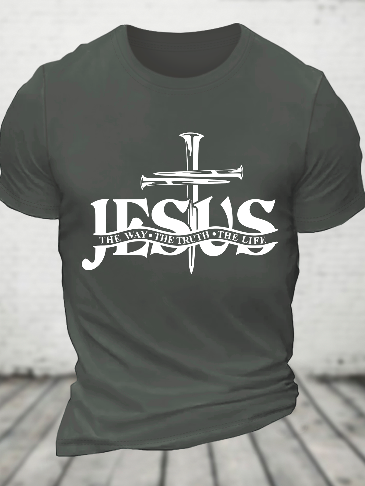 Jesus, The Way, The Truth, The Life Cotton T-Shirt