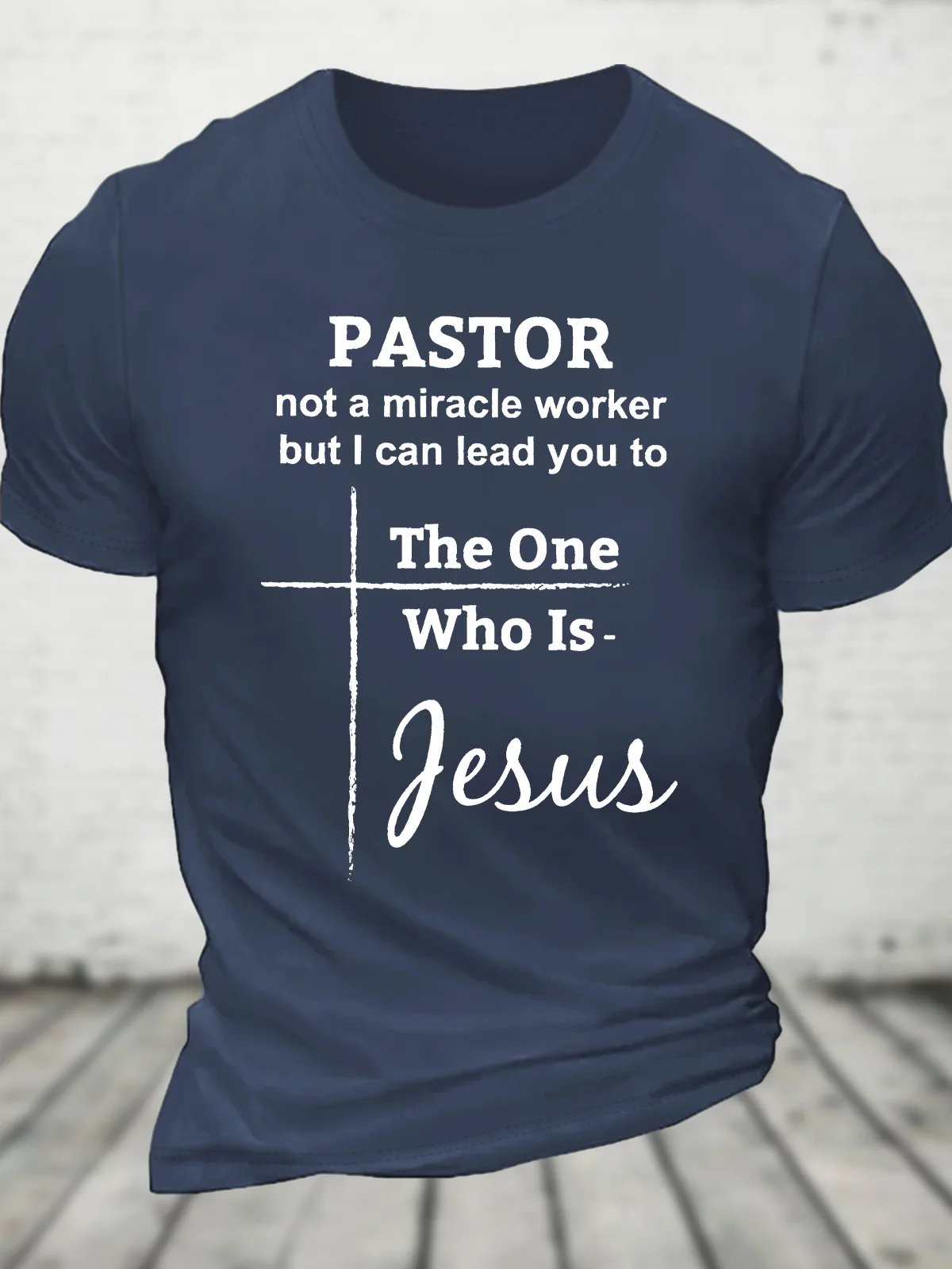 Pastor Not A Miracle Worker Classic Cotton T-Shirt