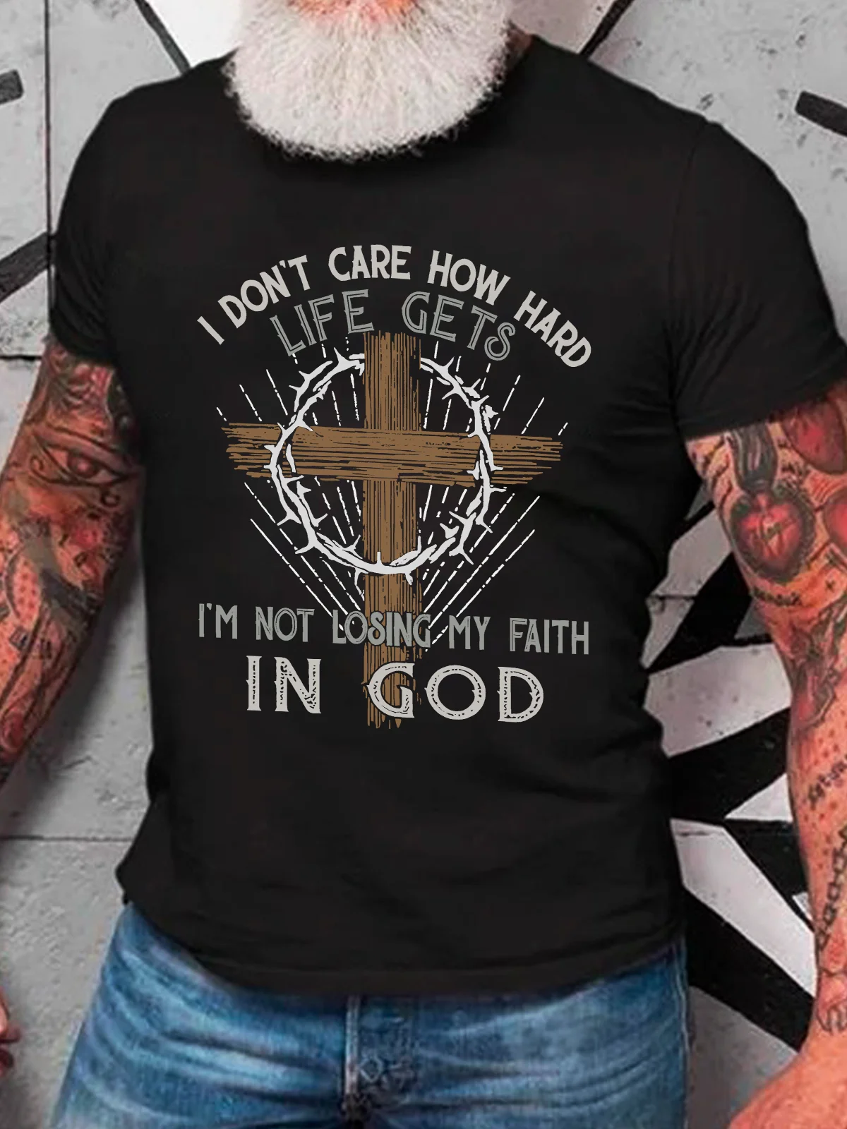 Im Not Losing My Faith In God Jesus God Christian Cotton T-Shirt