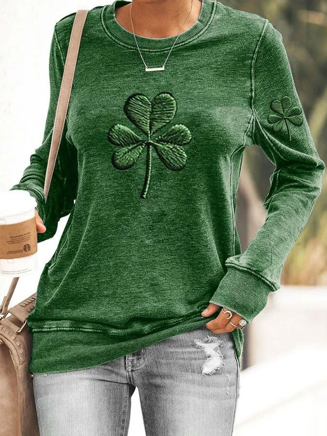 Women's St. Patrick's Day Casual Printed Sweatshirt