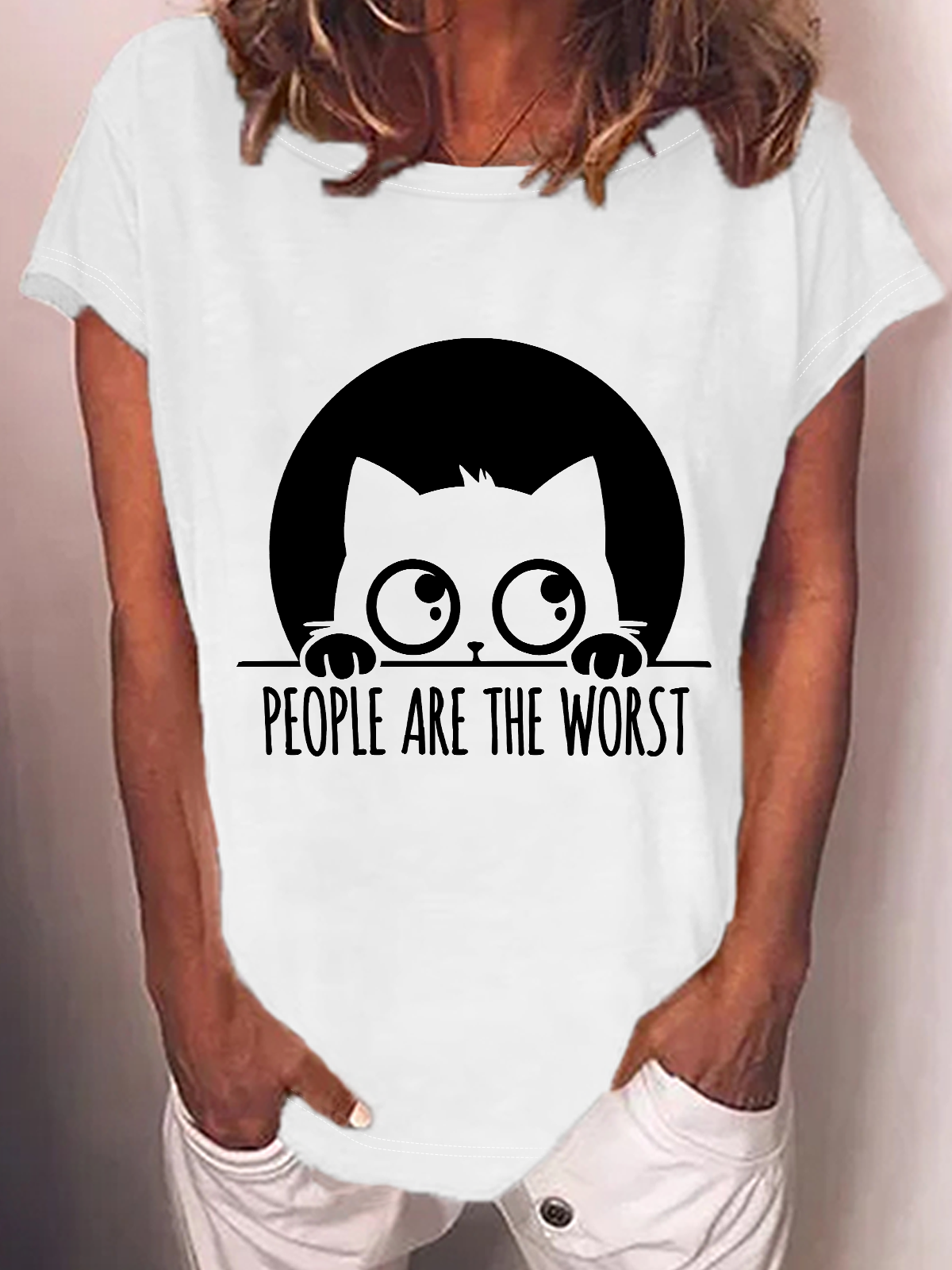 People Are The Worst Cotton-Blend T-Shirt