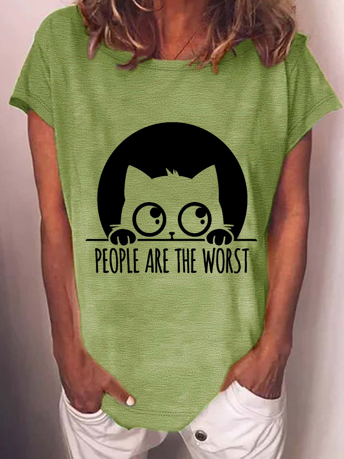 People Are The Worst Cotton-Blend T-Shirt