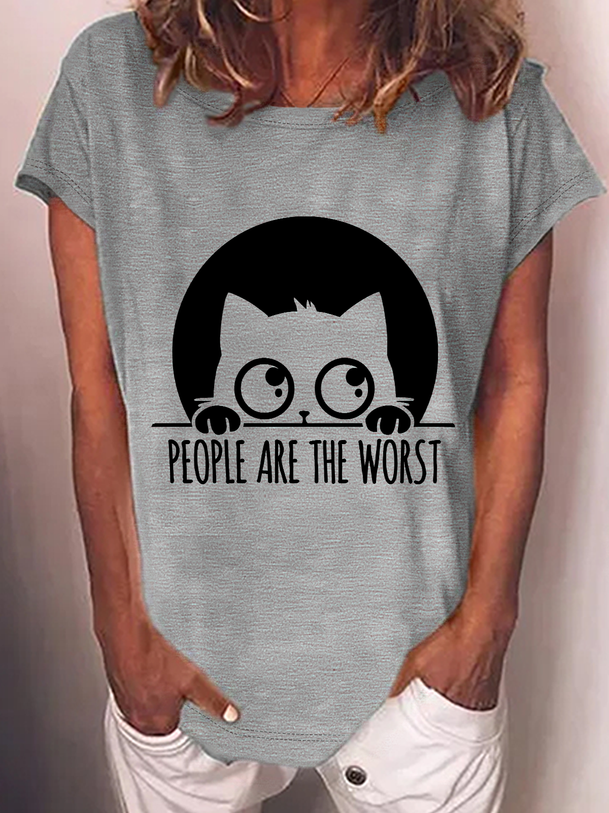 People Are The Worst Cotton-Blend T-Shirt