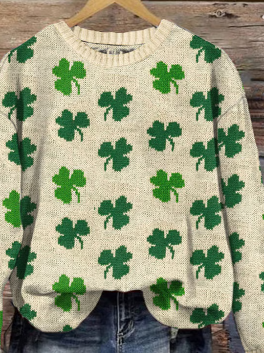 Women's St. Patrick's Day Jacquard Sweater