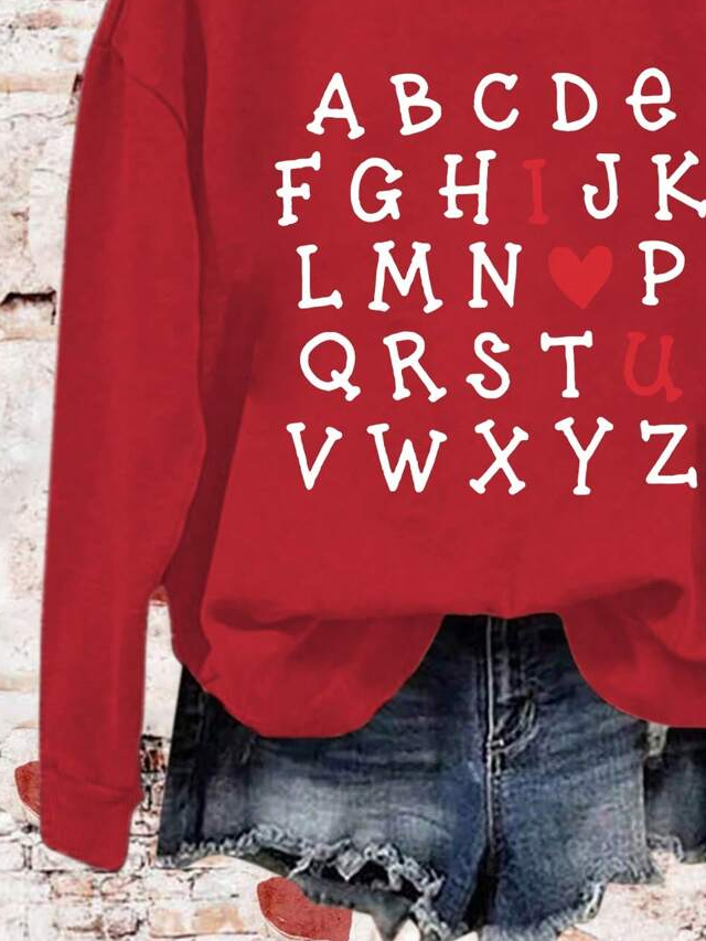 Women's Valentine's Day Loose Casual Sweatshirt