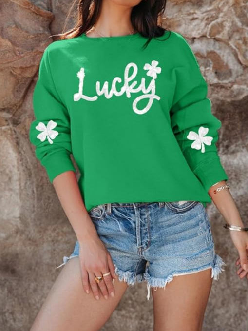 Four-leaf Clover St. Patrick's Day Sweatshirt