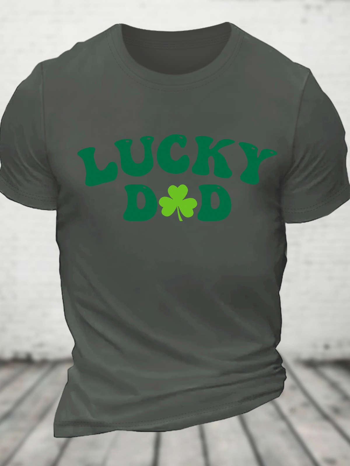 Lucky Dad St Patrick's Day Cotton T-Shirt