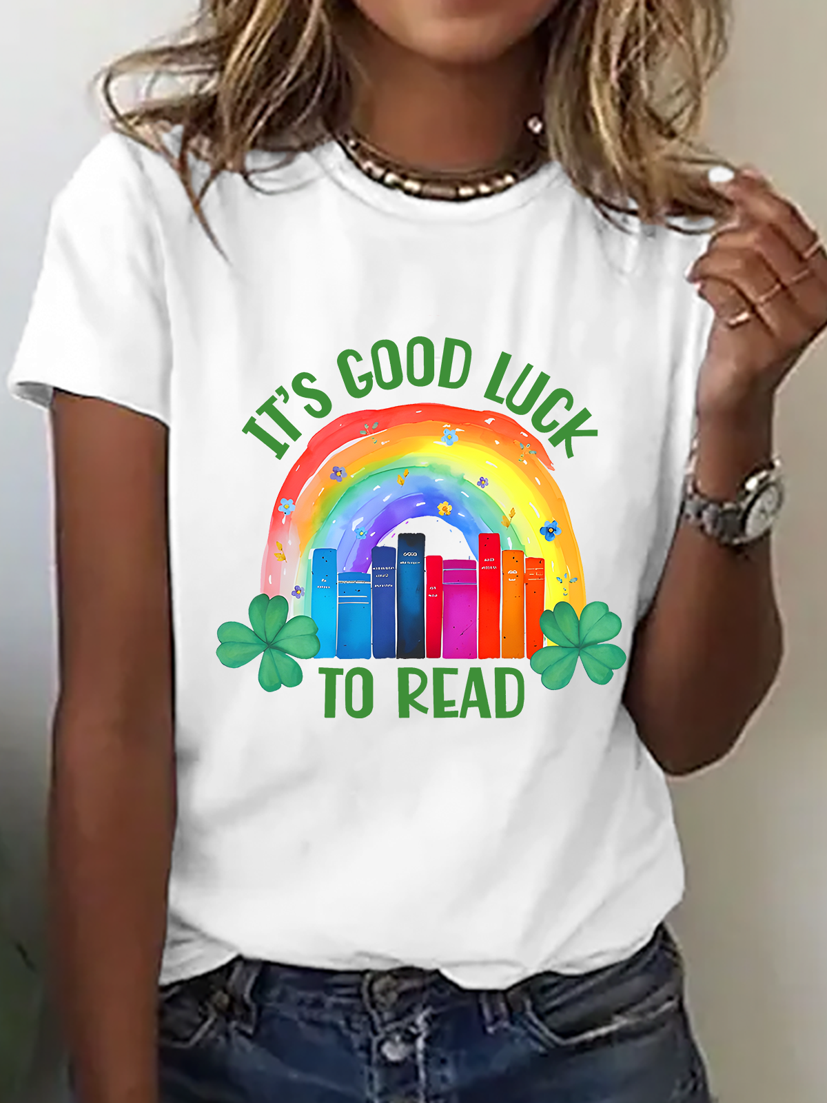 It's Good Luck To Read Shirt, St Cotton T-Shirt