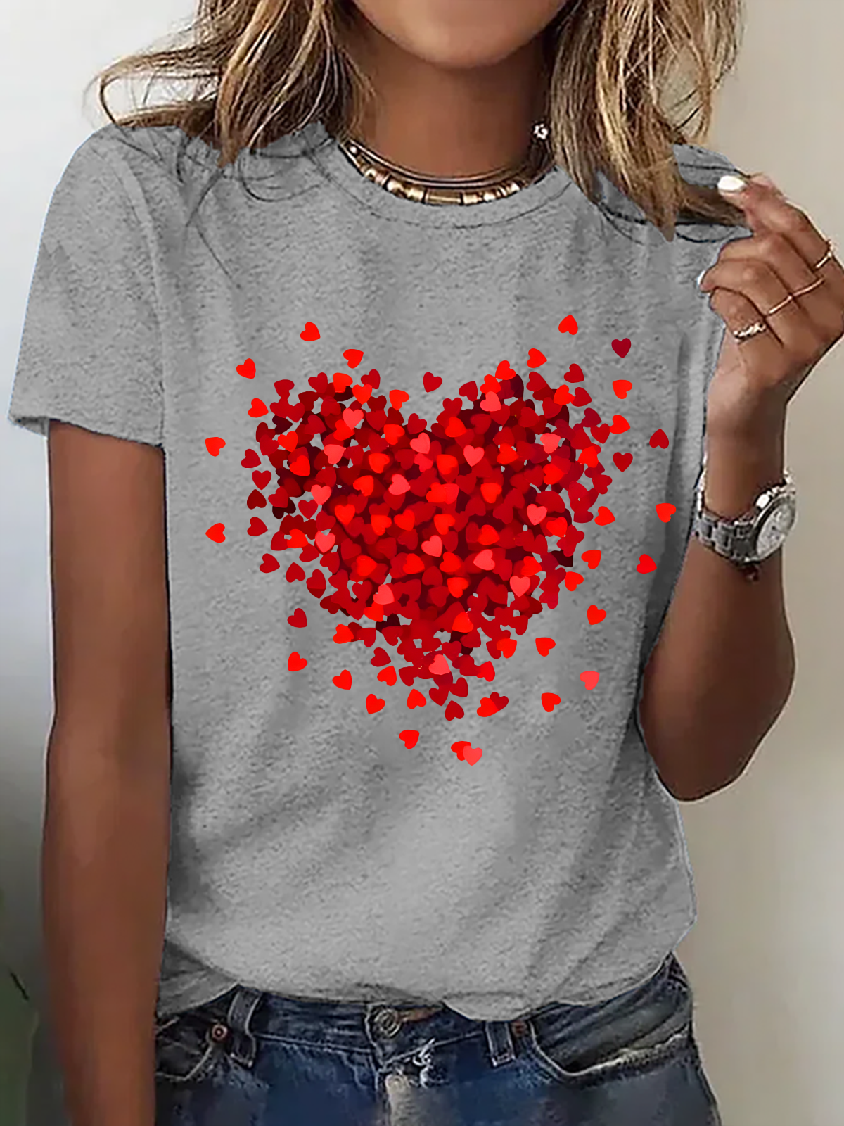 Let Love Fill Your Heart Cotton T-Shirt