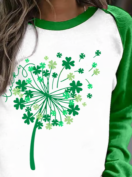 Women'S St. Patrick's Day Crew Neck Sweatshirt