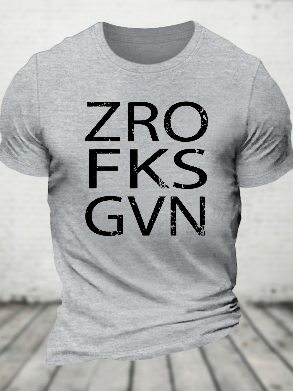 Zero Fucks Given Sarcastic Funny Cotton T-Shirt