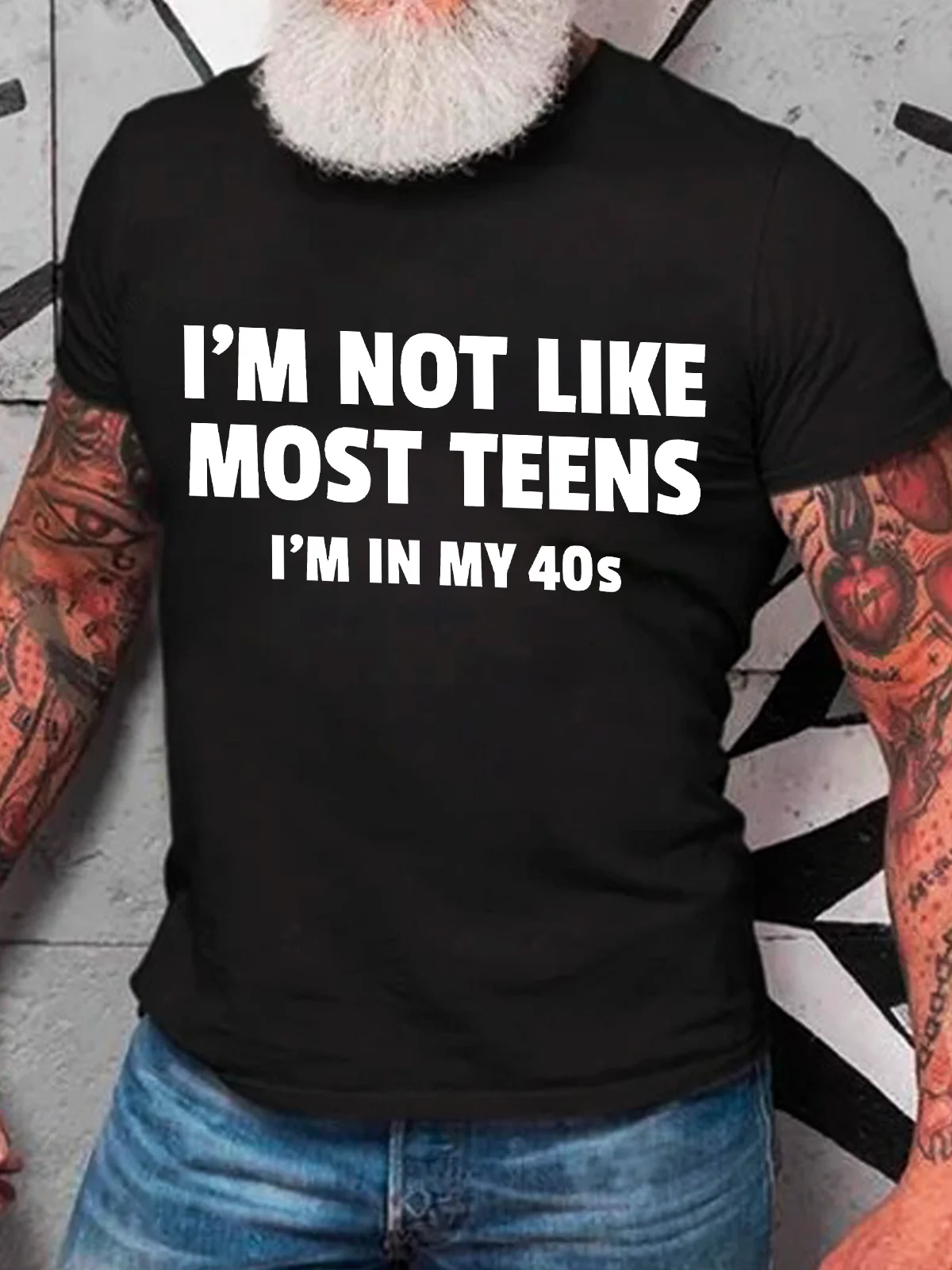 I'm Not Like Most Teens (40s) Funny Cotton T-Shirt