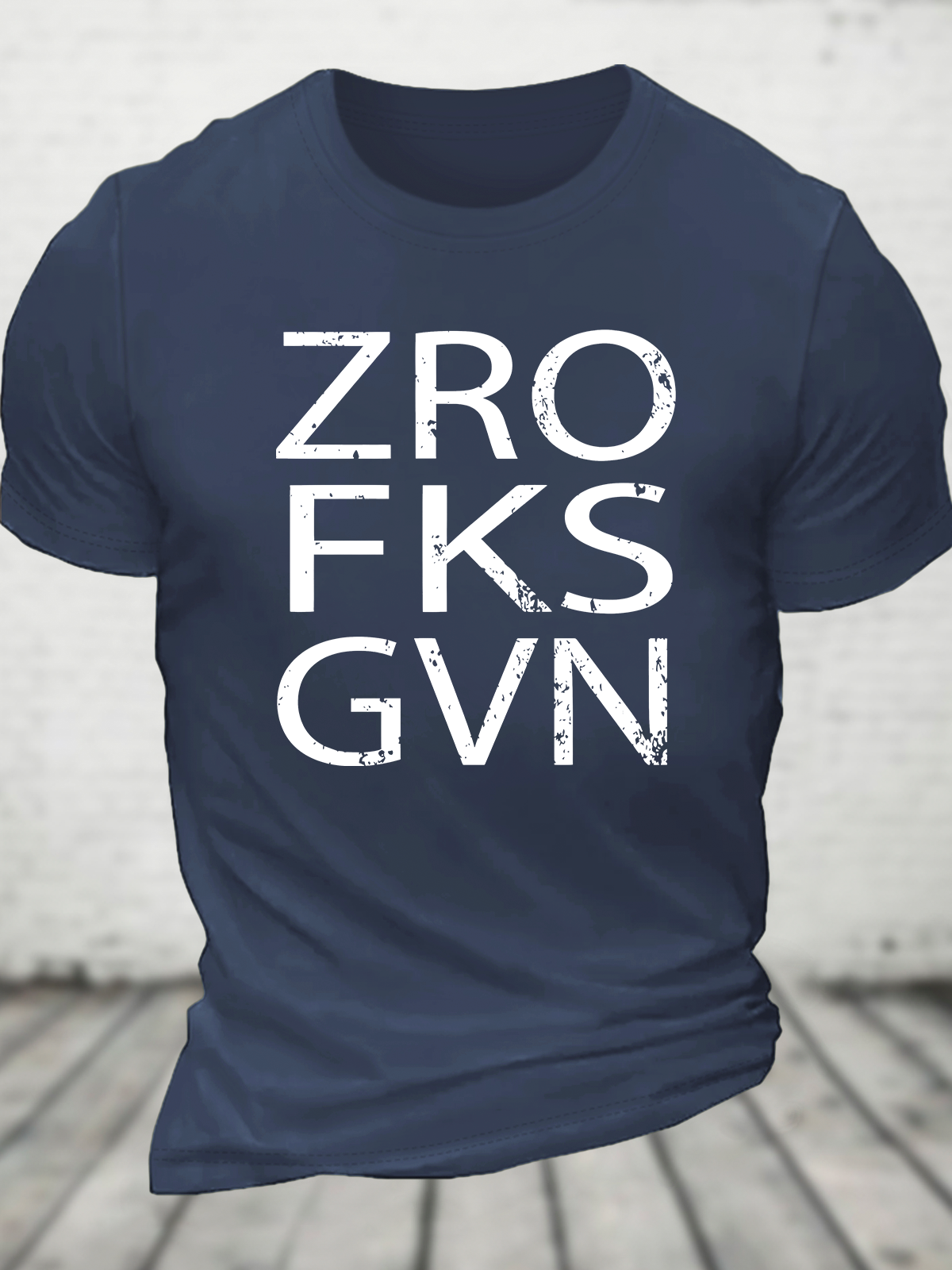 Zero Fucks Given Sarcastic Funny Cotton T-Shirt