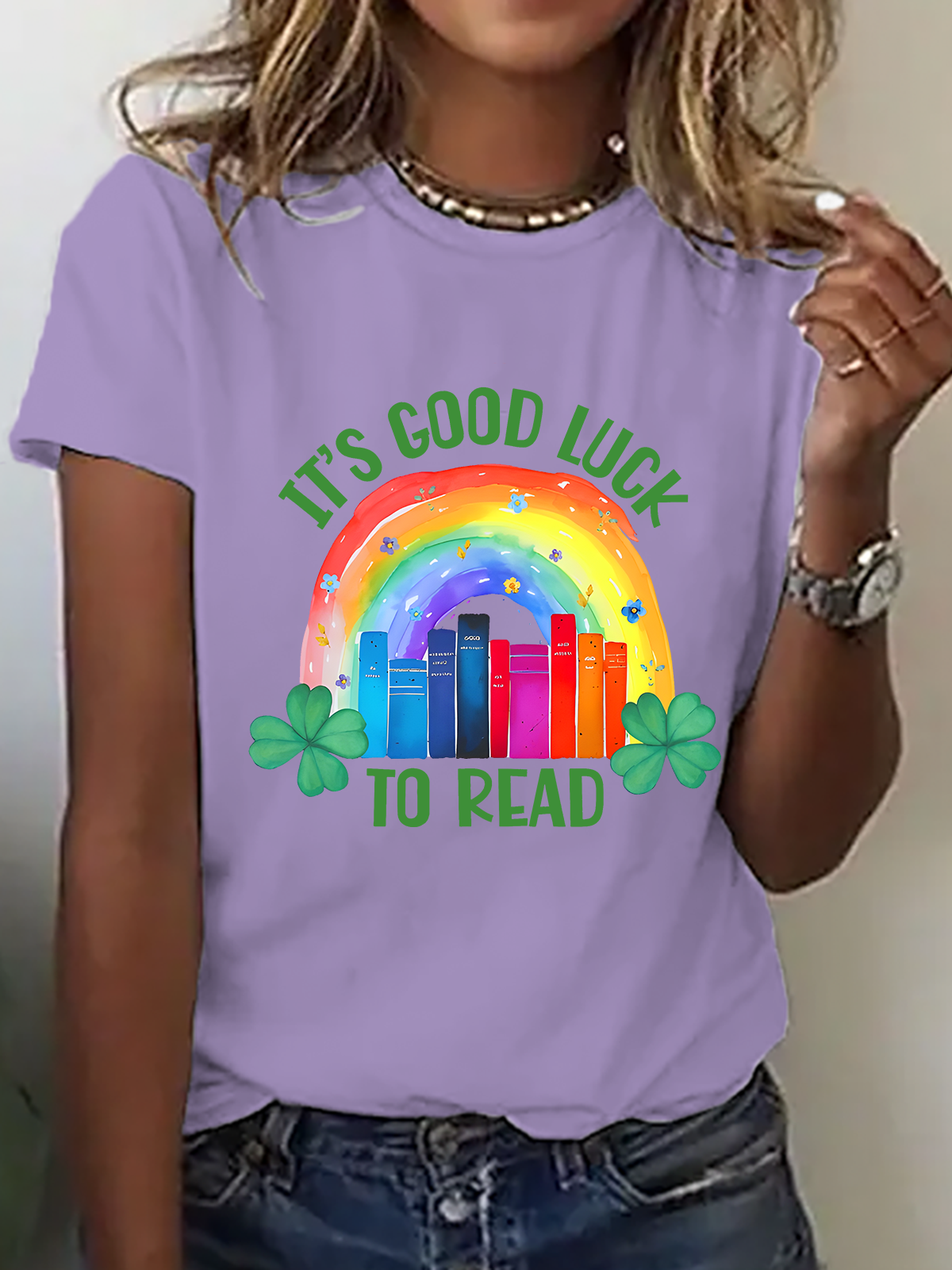 It's Good Luck To Read Shirt, St Cotton T-Shirt