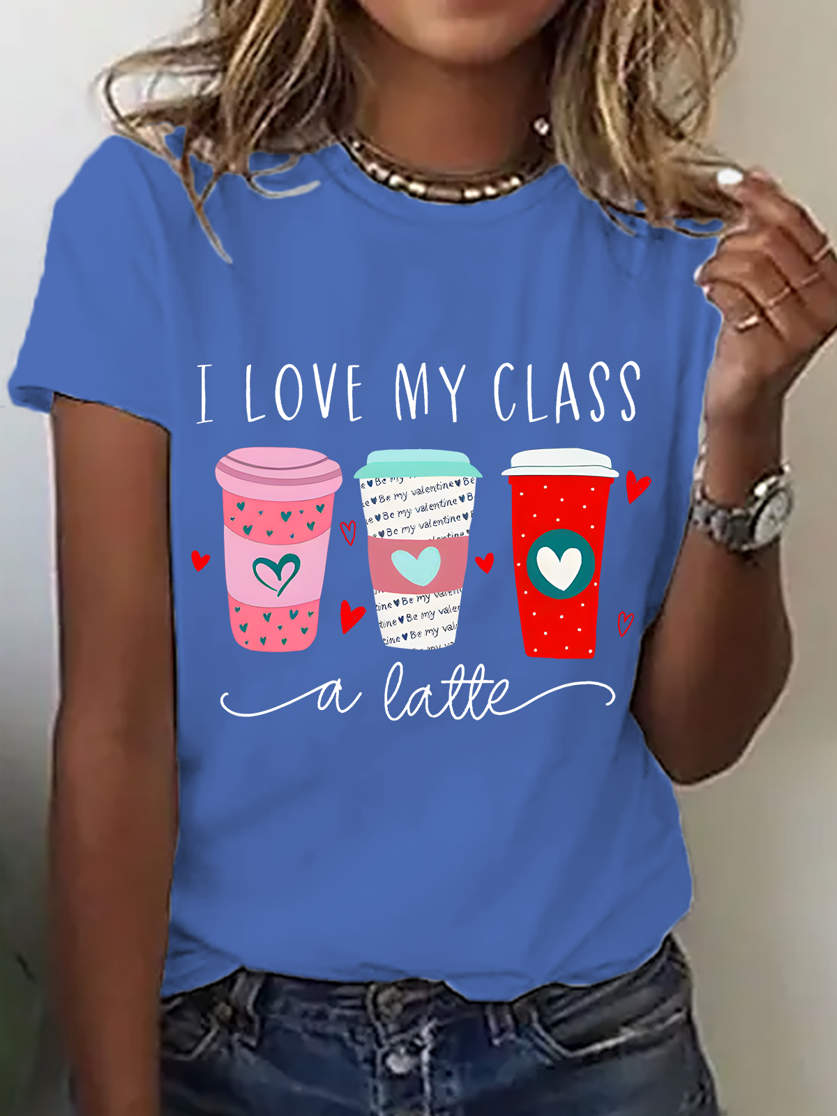 I Love My Class A Latte Cotton T-Shirt