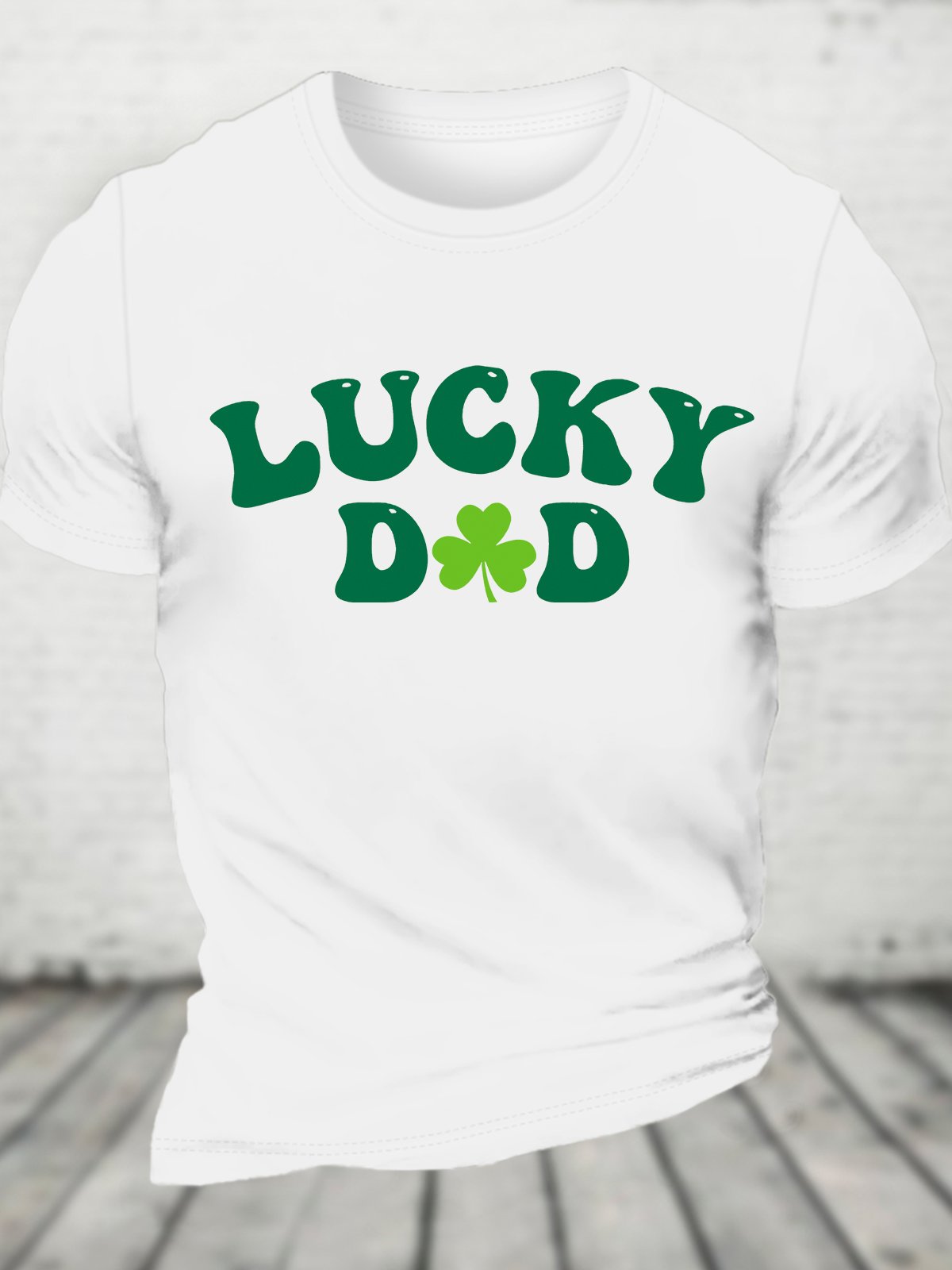 Lucky Dad St Patrick's Day Cotton T-Shirt