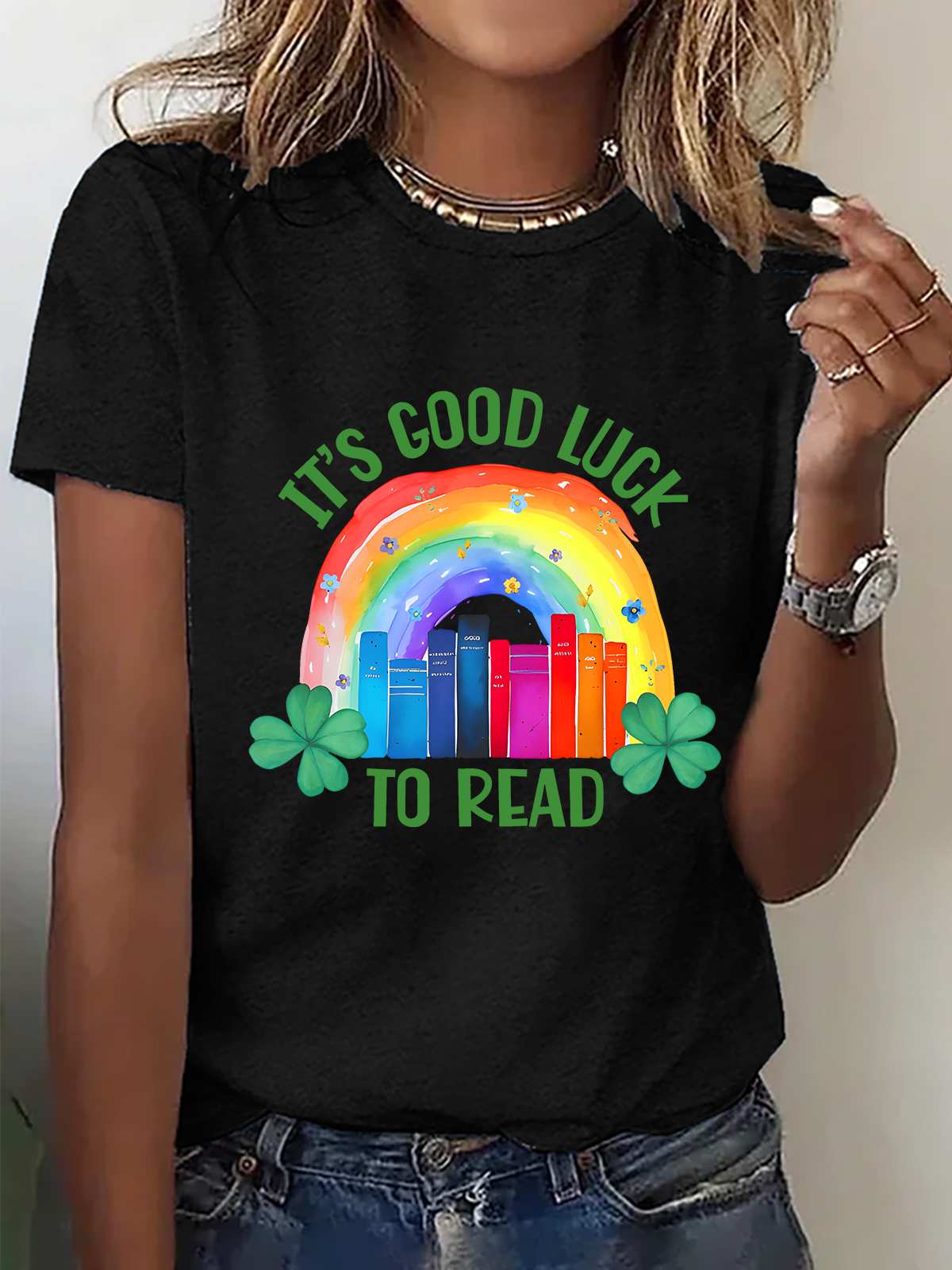 It's Good Luck To Read Shirt, St Cotton T-Shirt