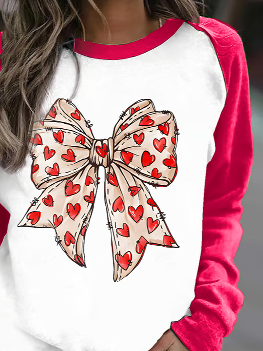 Women'S Valentine's Day Crew Neck Sweatshirt