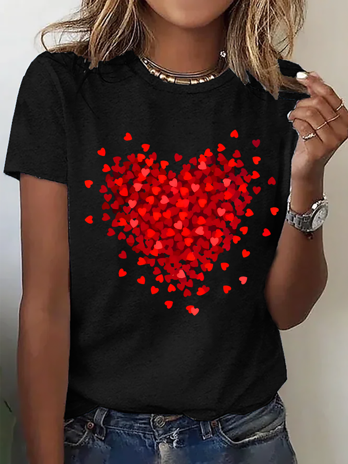 Let Love Fill Your Heart Cotton T-Shirt