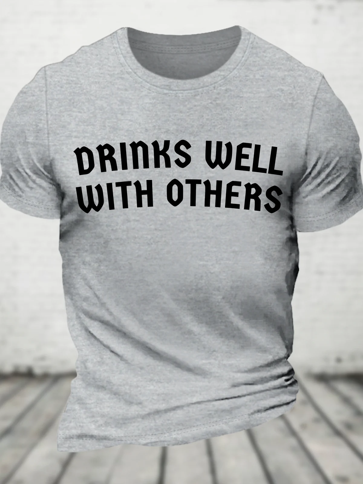 Drinks Well With Others - St. Patrick's Day Drinkers Cotton T-Shirt